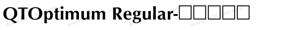QTOptimum Regular字体转换